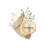 3D Butterfly Sandstone Wall Decor with LED Light, Wall Mount Floating Shelf Art with Glass Water Vase & Artificial Orchid Greenery-117545939