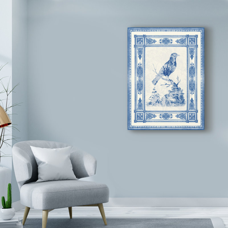 Toile de Jouy I par Vision Studio - impression sur toile tendue, H 24 po x l 18 po x P 2 po