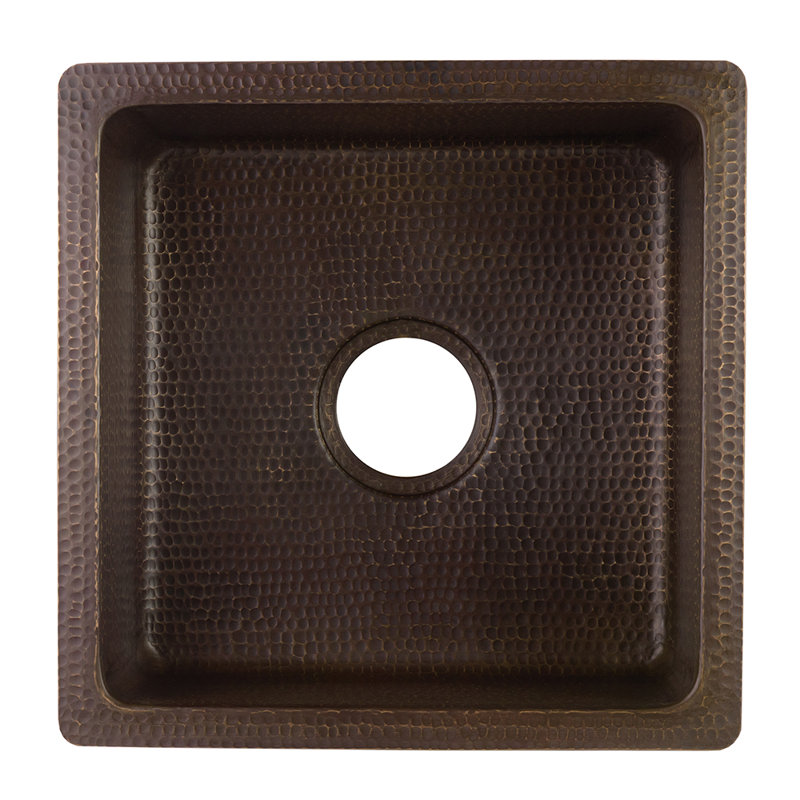 Premier Copper Products BSP5_BS16DB3-G Bar Sink And Drain Package