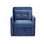 Melany Velvet Wide Tufted Armchair and Ottoman