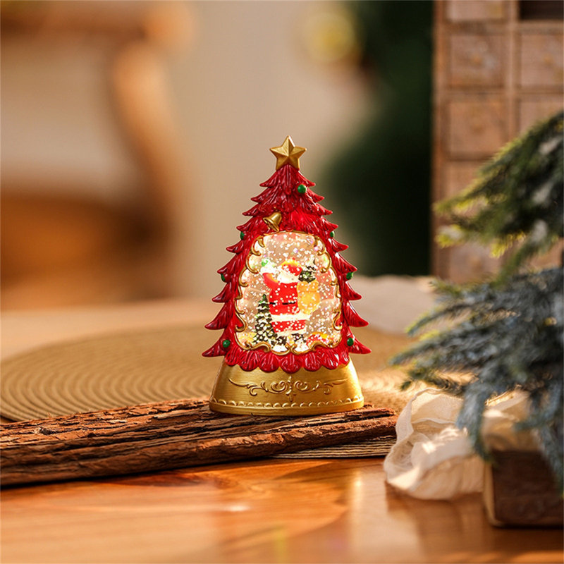 Fall Snow Lantern  Christmas Tree Snowman Santa Glittering Fall Decorations For Home Thanksgiving Fall Decor Christmas Home Decoration100ml