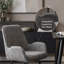 Fabric Upholstered Metal Armchair-4481197