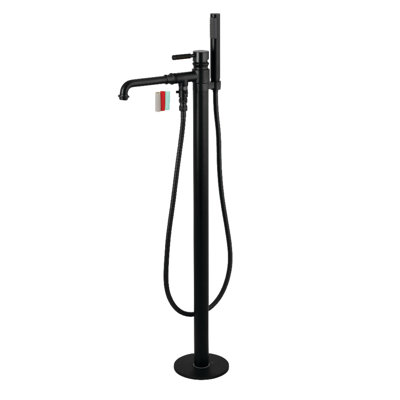 Kingston Brass Kaiser Single-Handle 1-Hole Freestanding Tub Faucet with Hand Shower