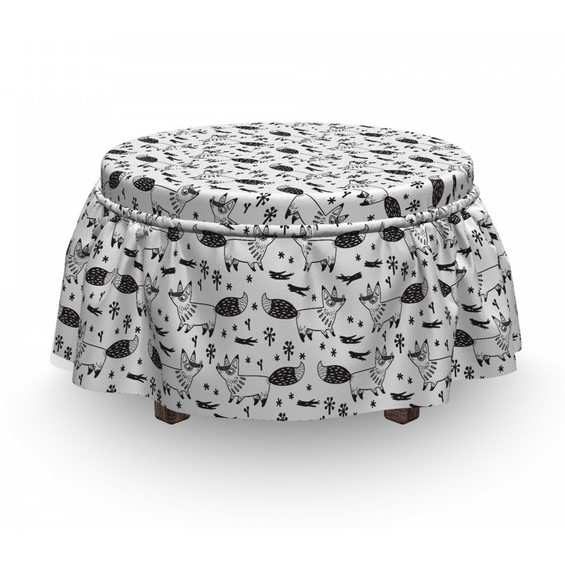 Housse pour repose-pieds animal monochromatique childish