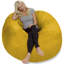 Fauteuil à billes: fauteuil à billes rembourré en mousse à mémoire de forme de 5 pi avec housse amovible et lavable à la machine - Fauteuil à billes avec housse en microfibre douce - Couleurs et tissus-21304693