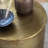 Delphine Embossed Metal Side Table