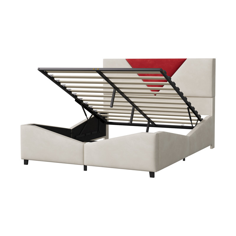 Upholstered Ottoman Storage Bed, European Double (140 x 200 cm)