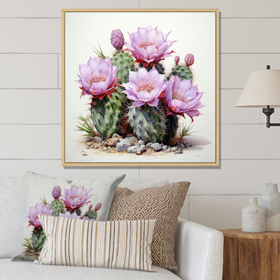 " Pink Green Cactus Delicate Intricacies Fishhook II "