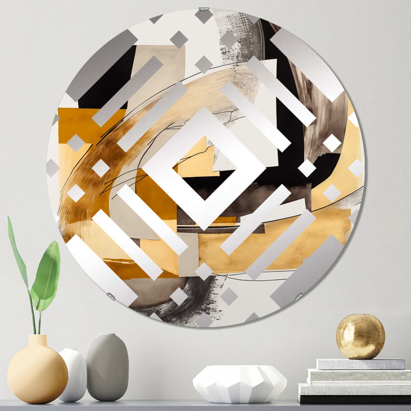 Kadrien - Miroir décoratif diamant, 31,4 po x 31,4 po