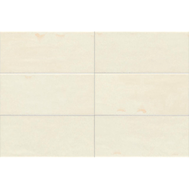 4" x 12" Ceramic Tile, Creme
