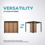 111 Takasho Wood Grain Deco Panel For Pergola Accessory-103407401
