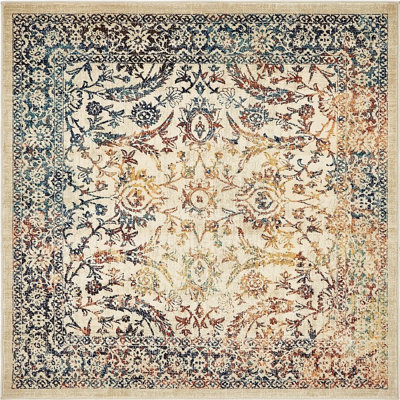 Tapis oriental bleu / orange / brun Nona
