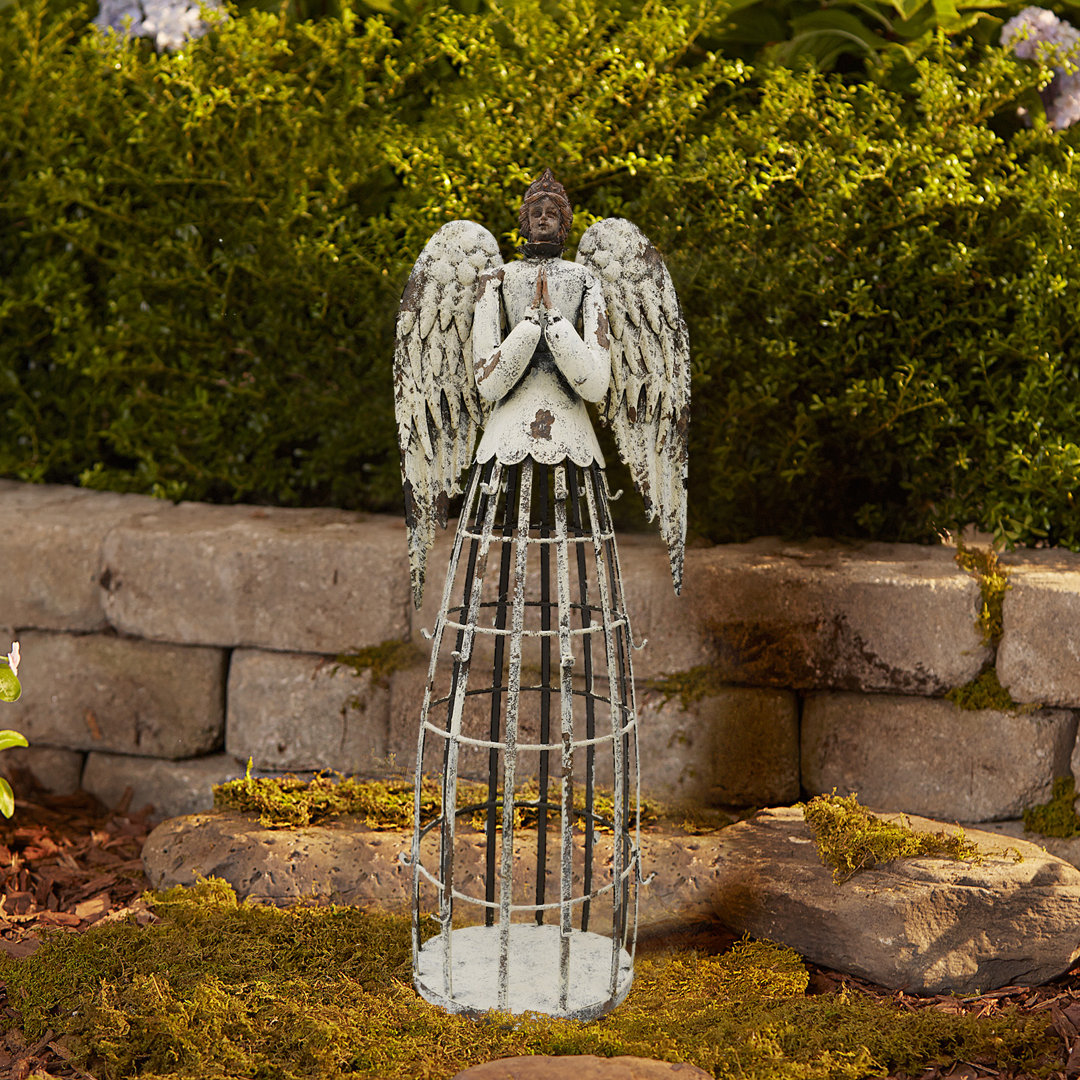 Indoor Outdoor Yard Lawn Praying Angel Statue Trinx