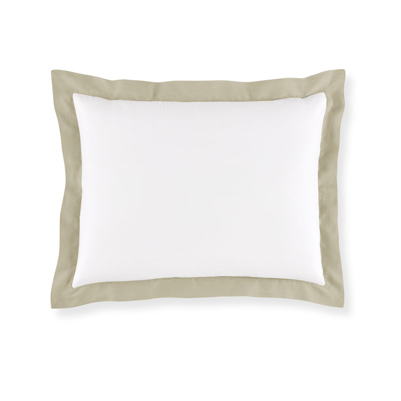 Mandalay Linen Cuff Sham, Euro, Linen