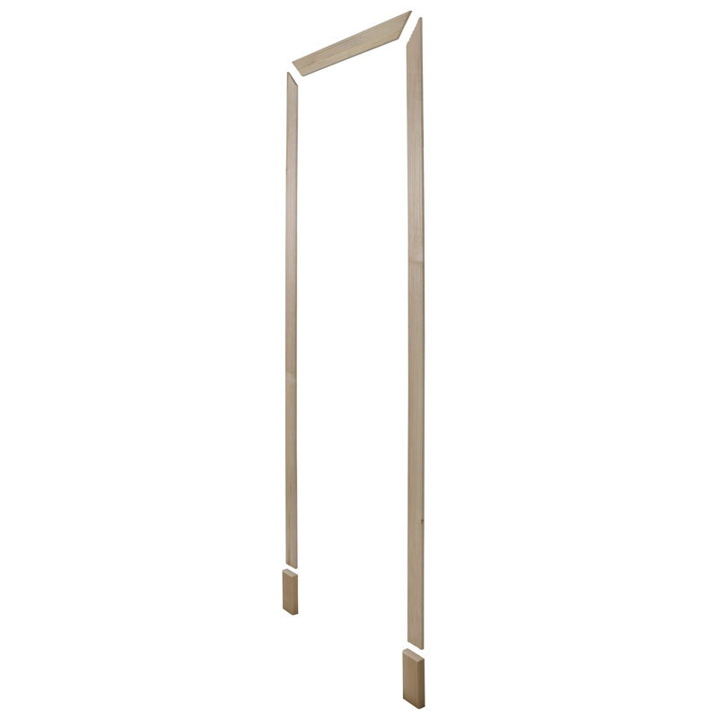 82 Inch Unfinished Aspen Wood Door Casing Kit