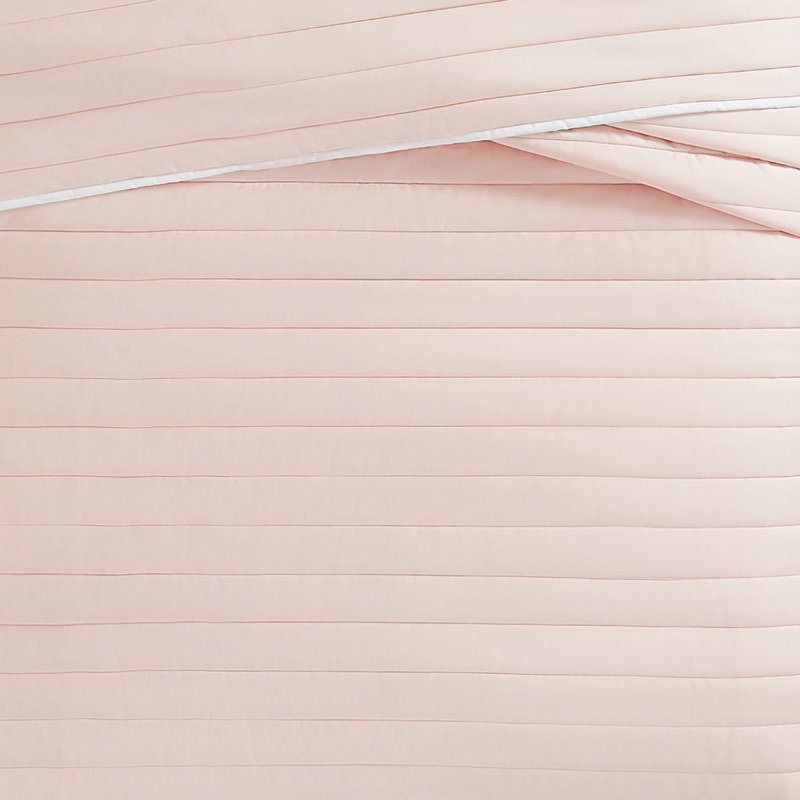 Christian Siriano NY® Cotton Sateen 3 Piece Quilt Set, Blush, King Quilt + 2 King Shams