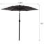Parasol de marché 7,5 pi avec inclinaison à bouton-poussoir et relevage à manivelle-129871542