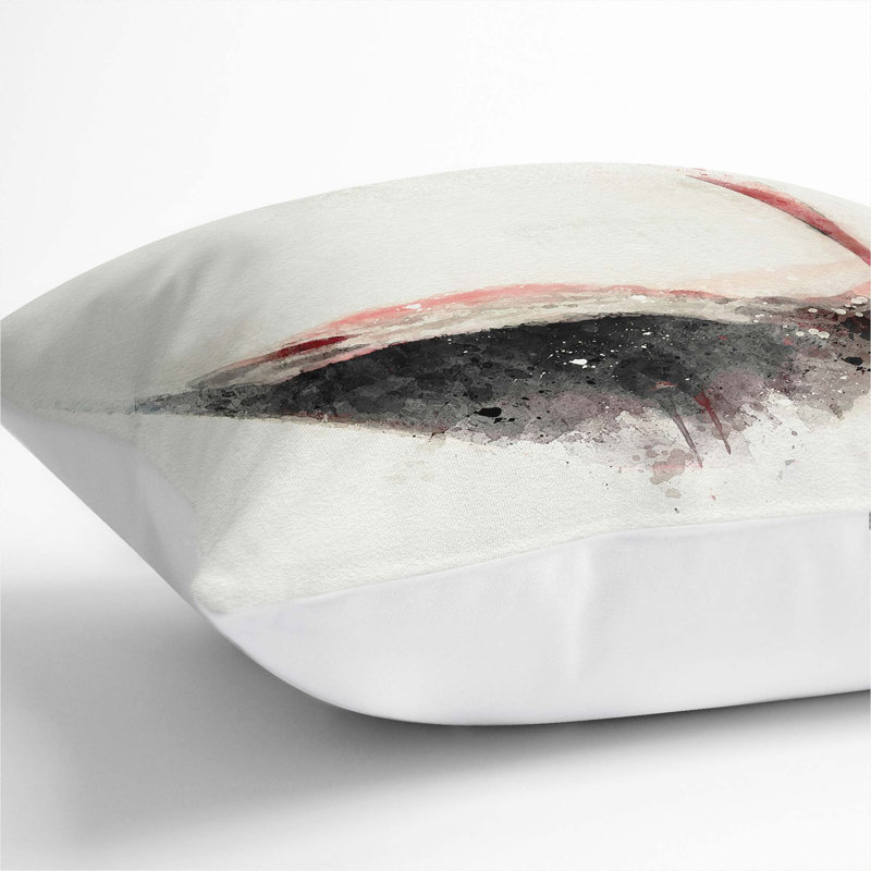 Square Throw Cushion, 40cm H x 40cm W x 15cm D, White