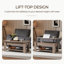 Lift Top Four Leg Coffee Table with Storage-667919174-620680154