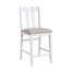Mobilier de salle à manger décontracté 5 pièces gris et blanc