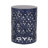 Faliha Powder-Coated Iron Cut Round Side Table-70303707