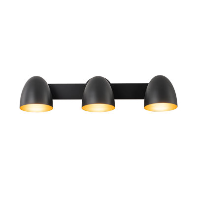 Yarrow 24-in Black Dimmable LED Vanity Light