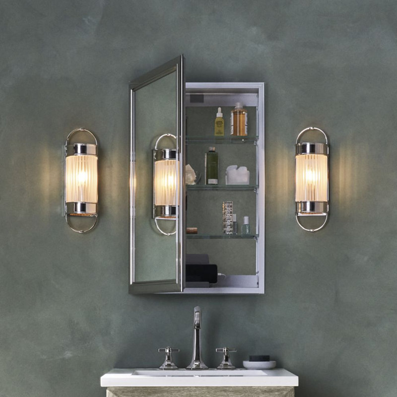 Main Line Cabinet, Brushed Bronze, 39.44" H x 23.38" W x 5" D
