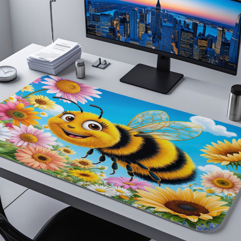 Polyester Desk Pad, 14.4x12.1