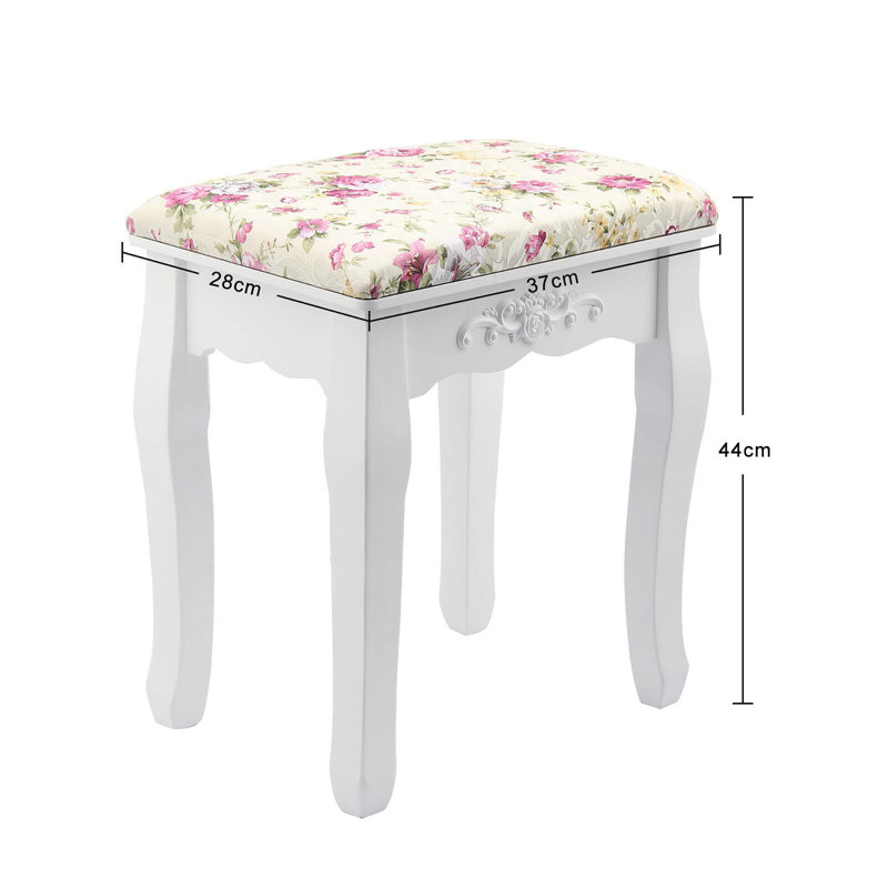 Wishram Solid Wood Accent Stool