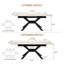 Table de salle à manger extensible Modern