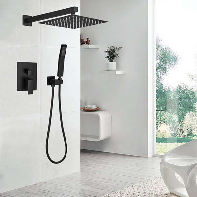 Système de douche mural complet avec valve brute