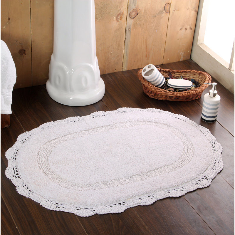Tapis pour salle de bain Winfree, Blanc, L 32 po x L 20 po