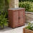 Potting Bench With Storage Cabinet And Metal Table Top For Outdoor Storage Patio, Garden Furniture Wood Workstation Coffee 31X17x36''
