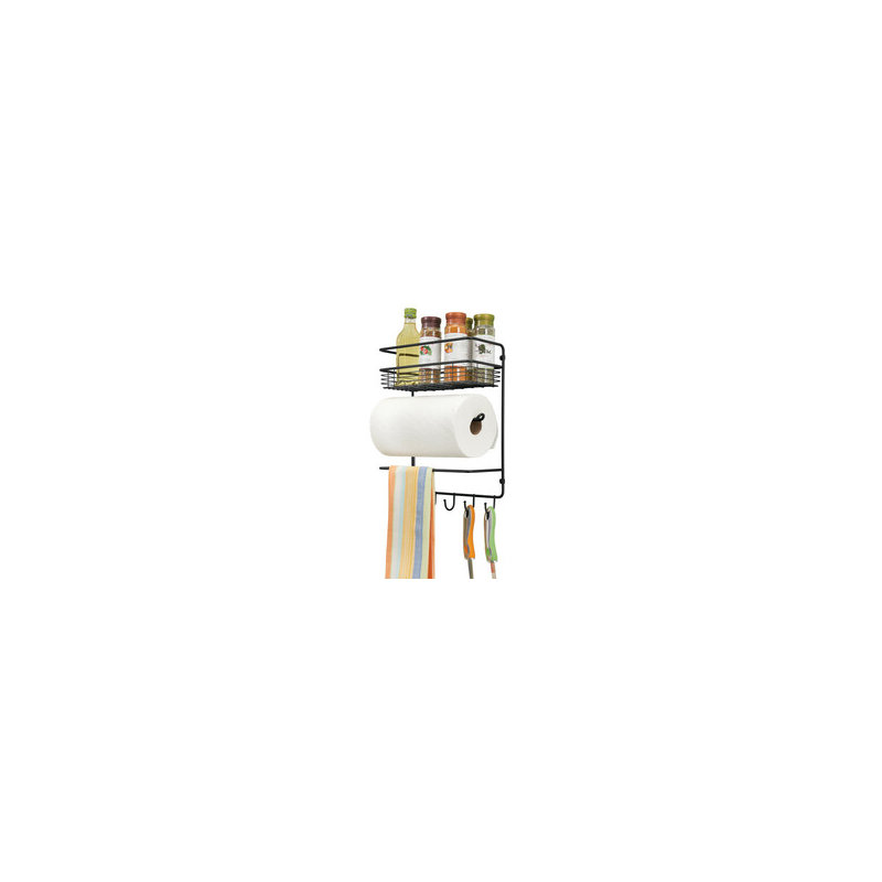 Porte-serviettes mural et plateau Lineo