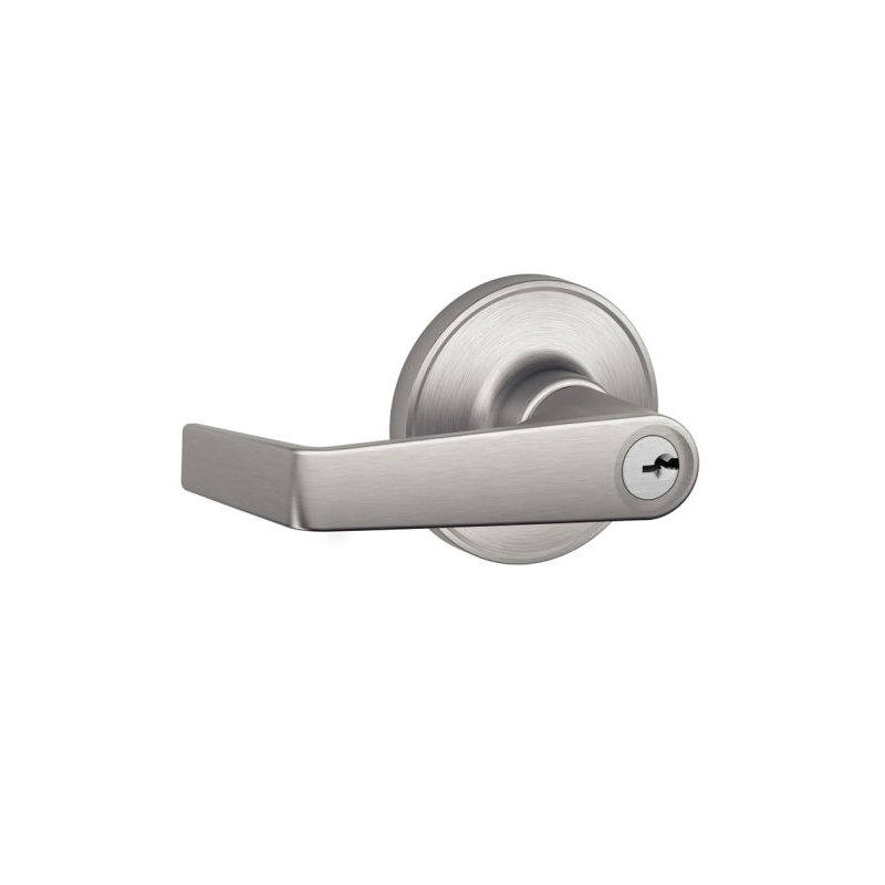 Marin Lever Keyed Entry Lock, Keyed, Satin Stainless Steel
