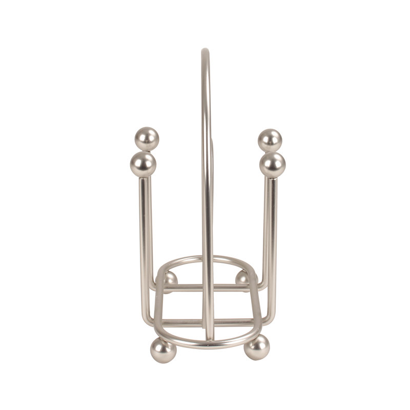 Porte-serviettes en arche pour le garde-manger, Nickel satiné, H 8 po x l 6,75 po x P 4,25 po