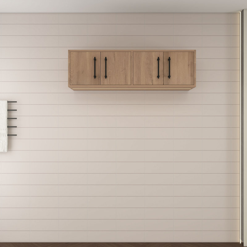 Armoire murale Victoria, Chêne rouge, H 13,8 po x l 47,5 po x P 12 po