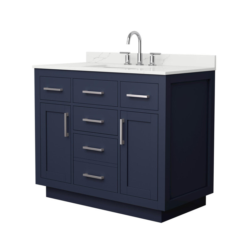Beckett TK 42'' W Vanity, 8" Center, Brushed Nickel