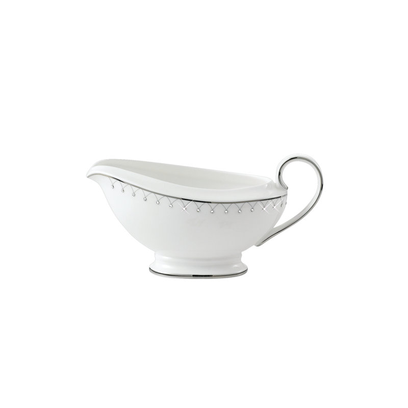 Princess Platinum Bone China Gravy Boat