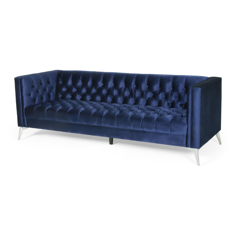 Modern Sofa 3-Seater Sofa, Blue