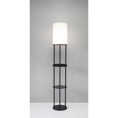 Fannett 66.5'' Black Traditional Floor Lamp