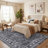 Washable Vintage Border Rug for Living Room, Bedroom and Hallway-1253766848-1253688341