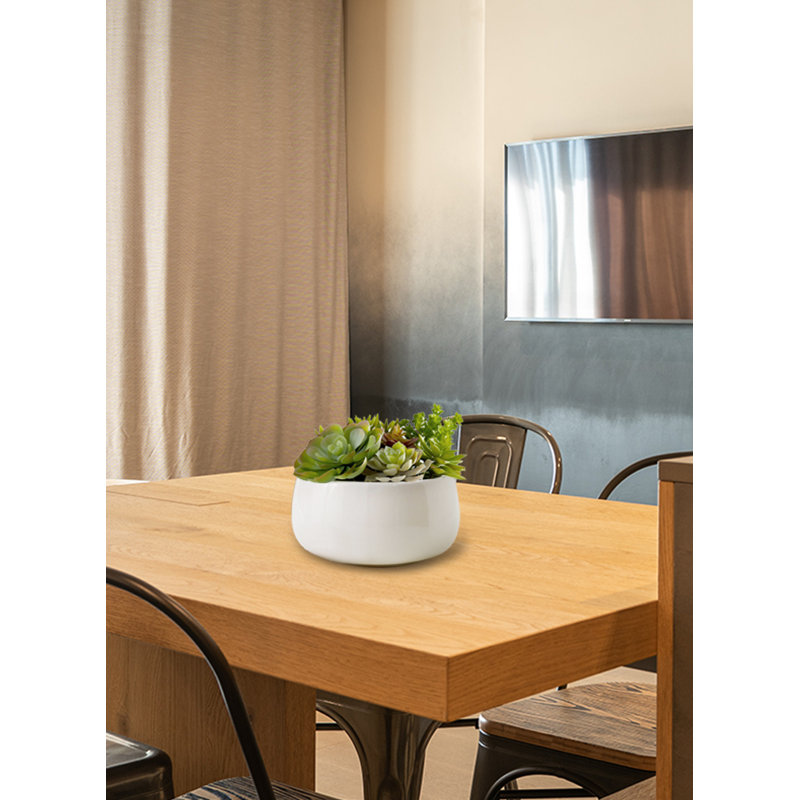 Bol décoratif en céramique Dahlila, H 3,5 po x l 6,75 po x P 6,75 po