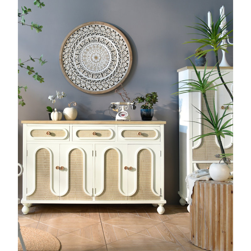 European-Style Cedar Multi-Functional Sideboard