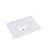 Salerno 37" Single Bathroom Vanity Top in High Gloss White Stone Finish with Sink