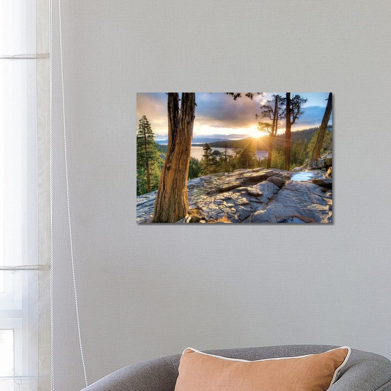Emerald Bay Sunrise V by Dennis Frates - Print on Canvas, Wrapped Canvas, 45.72cm H x 66.04cm W x 3.81cm D