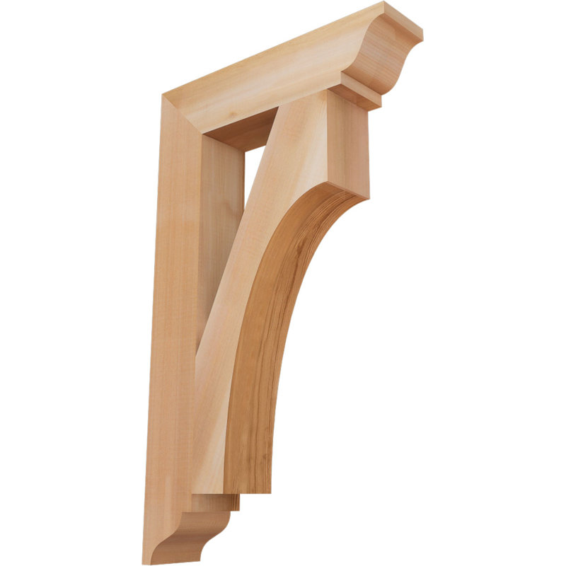 Support traditionnel Westlake, Cèdre rouge de l'Ouest, Lisse, H 30 po x l 3,5 po x P 18 po