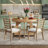 Eloria Retro 5-Piece Round Extendable Dining Table Set with Chairs-117217669-117217664