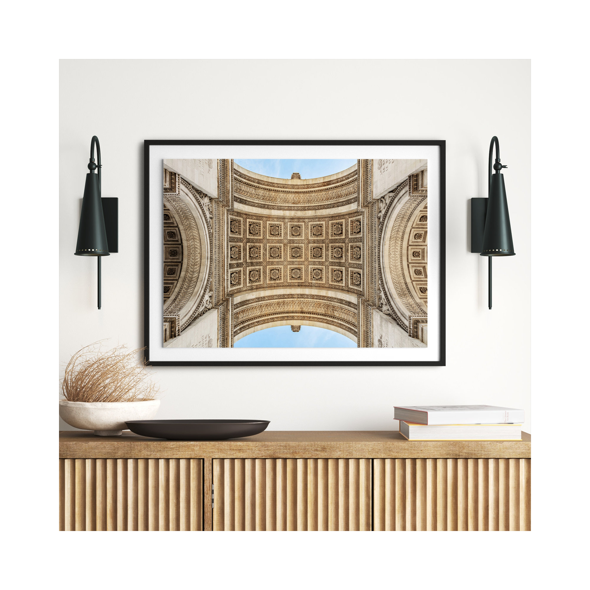 Arc De Triumphe by Guy Sargent, Black, 30" H x 40" W x 2.5" D