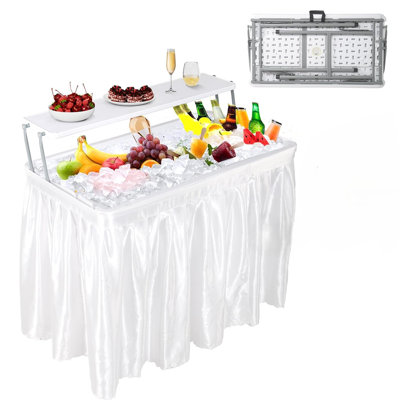 Rectangle Extendable Outdoor Camping Table - 102 cm W 55.9 cm D